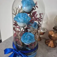 گل مصنوعی رز آبی