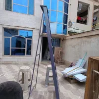 نردبان آهنی ده پله تاشو