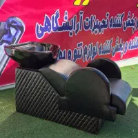 تجهیزات آرایشگاه سرشور مبلی ایستاده سنگ سفید مشکی