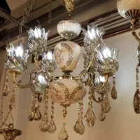 لوستر برنز سرامیکی فروش وطرح تعویض باوسایل برنزی