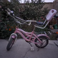 دوچرخه صورتی سایز 12