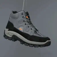 کفش ساقدار مردانه طوسی مدلJAX