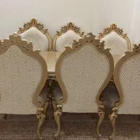 مبلمان استیل ۷ نفره و ناهار خوری ۸ نفره|مبلمان خانگی و میز عسلی|قم, شهرک قدس|دیوار