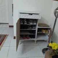 جاکفشی دو در کشو دار نشیمن دار در حد نو|جاکفشی، کمد، دراور|بومهن, |دیوار