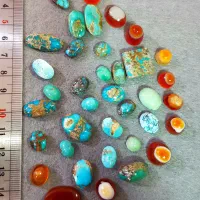 انواع نگین فیروزه،باباقوری،موزنایت،برلیان،یاقوت