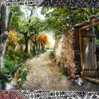 تابلوفرش کوچه باغ