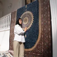 فرش ماه نشان ۱۲۰۰شانه کله غازی ۳۶۰۰تراکم