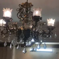 لوستر ۶شعله برنجی شاه عباسی