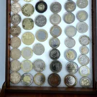 ۵۴ عدد سکه دورنگ و یادبودی ایرانی وخارجی