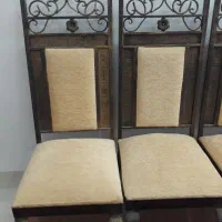 صندلی فلزی روکش مخملی