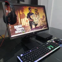 سیستم گیمینگ کامل(مانیتور،موس،کیبورد وهدست گیمینگ)