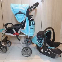 کالسکه به همراه کریر و ساک دستی