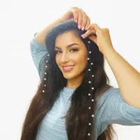 ریسه ی مرواریدی برای تزیین مو