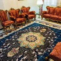 روفرشی کشدار و کاور فرش کد ۱۷۲ مهباف زمینه مشکی|روفرشی|تهران, شهرک ولیعصر جنوبی|دیوار