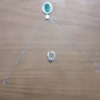 گردنبند و انگشتر نقره