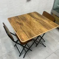 میز و صندلی چوبی تاشو