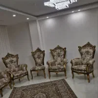 مبل سلطنتی|مبلمان خانگی و میز عسلی|میانه, |دیوار