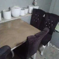 میز و صندلی نهار خوری چوبی