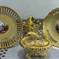 ظروف سرامیکی طلایی