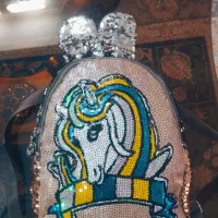 کیف پولکی ...کوله پشتی اسب شاخ دار|کیف، کفش، کمربند|چهاردانگه (تهران), |دیوار