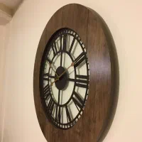 ساعت دیواری و آباجورچوبی