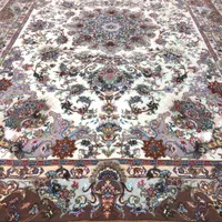 (فرش فرزین)۲جفت۶متری خطیبی۴۰رج،حاشیه۲رنگ|فرش|تبریز, |دیوار