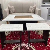 میز جلو مبلی و ۴ عدد عسلی|مبلمان خانگی و میز عسلی|کوچصفهان, |دیوار