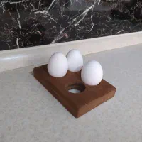 استند تخم مرغ ، نظم دهنده و نگهدارنده چوبی کادویی