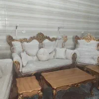 مبل کلاسیک استیل 7 نفره شرکتی|مبلمان خانگی و میز عسلی|میانه, |دیوار