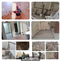 تخریب داخلی آرک اپن شومینه دیوار کف کلی وجزئی