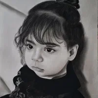 سفارش چهره،سفارش نقاشی،سیاه قلم،ولنتاین،هدیه