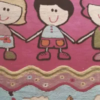 گلیم فرش اتاق کودک|گلیم، جاجیم، گبه|مبارکه, |دیوار