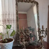 اینه وجاشمعی برنج|کلکسیون اشیاء عتیقه|کرج, بیلقان|دیوار