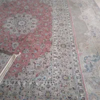 فرش کاشان پشم و ابریشم نو