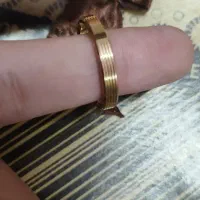 گوشواره طلا لوزی+انگشتر رینگ آینه ای|جواهرات|اهواز, نادری|دیوار