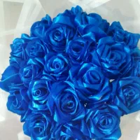 دسته گل روبانی