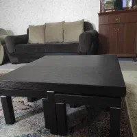 یک عدد میز جلومبلی با چهار گل میز