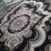 فرش 12متری به رنگ سرمه ای کاملا سالم