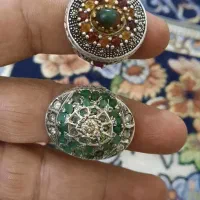 دوتا انگشتر هفت گنج زیبا قدیمی|جواهرات|زاهدان, |دیوار