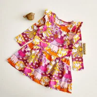 پیراهن نخی دخترانه وارداتی برند لیندکس