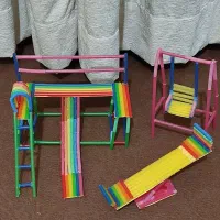 کاردستی شهربازی با نی