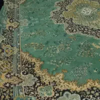 دو فرش ۱۲متری زمینه سبز و یک فرش ۶متری کرم|فرش|نشتارود, |دیوار