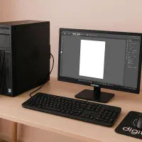 فروش سیستم اداری همراه با مانیتور و موس و کیبورد
