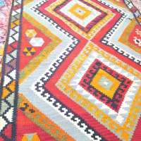 گلیم (جاجیم)دستباف قدیمی|گلیم، جاجیم، گبه|یاسوج, |دیوار