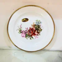 بشقاب فریم دار چینی برنجی