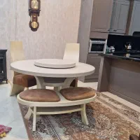 میز نهارخوری چهارنفره بسیار شیک و نو