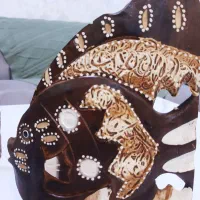 ماهی چوبی دکوری|مجسمه، تندیس، ماکت|بهبهان, |دیوار