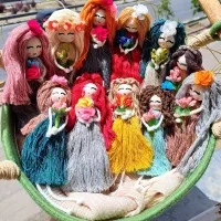 مکرومه اویز گلدان رو میزی کفش کیف عروسک