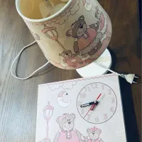 ست آباژور و ساعت و آویز سقفی کودک|ساعت دیواری و تزئینی|رشت, گلسار|دیوار