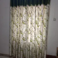 پرده ساتن طرحدار|پرده، رانر، رومیزی|رشت, کوی مهر|دیوار